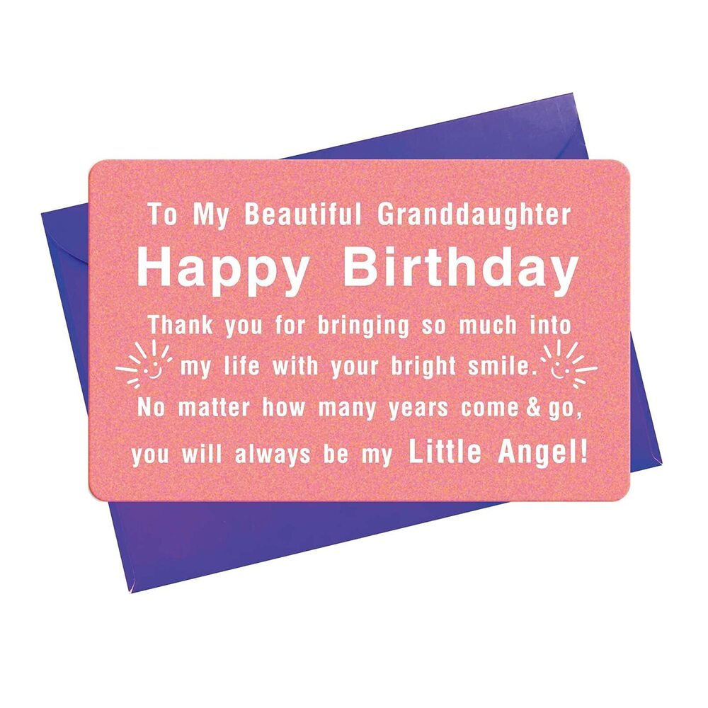 7096 Granddaughter Birthday Card Granddaughter Bday Gifts - Happy Birthday
